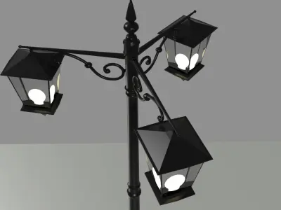 lamp post 3D model