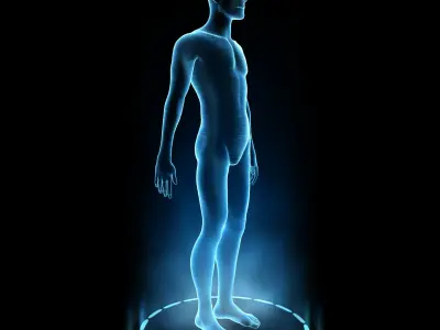 Human Hologram Male 3D model