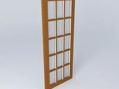 Bedroom door Free 3D model