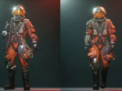 Space Adventurer Low-poly 3D model