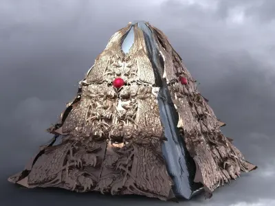 Dragon Stone pyramid collection 3D model