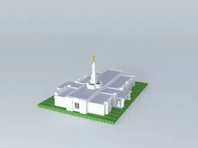 LDS. Templo Mormon, Aba Nigeria  121 st. operating Temple, Free 3D model