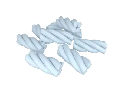 Marshmallows V2 007 Low-poly 3D model