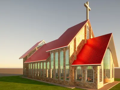 Christian Church 3D model