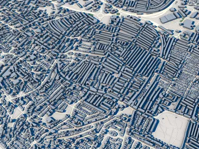 Portsmouth City England 3D model