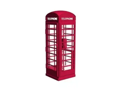 telephone station 3D model