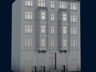 10 Building Basemesh Low-poly 3D model
