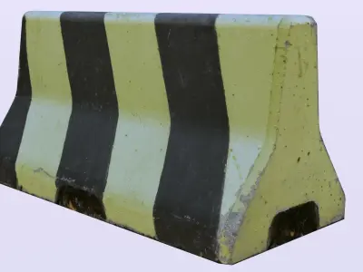 Traffic barrier 3D model