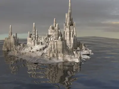 Desert Alien Monoliths 7 3D model