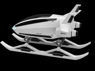 sci-fi snow cat 3D model