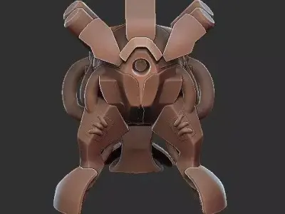 Turret robot head 3D model