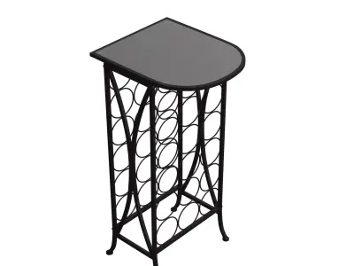 Vanderhoff Floor Wine Bottle Rack 3D model