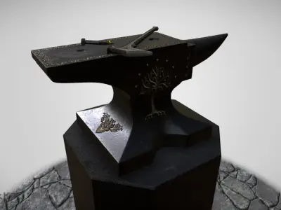 Shadow of Morodor Celebrimbors Forge Scene 3D model