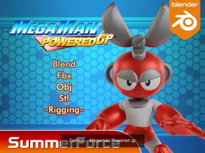 Megaman Powered up 3D Model Pack