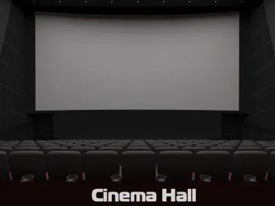 Cinema hall 3d model 3D model