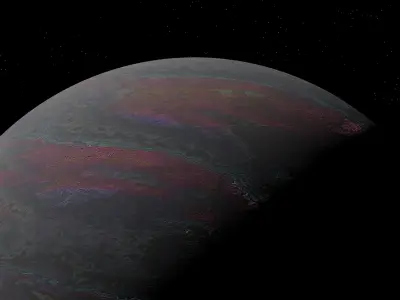 alien moon 009 Low-poly 3D model