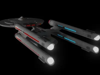 Proxima Class Battleship TOS Era 3D model