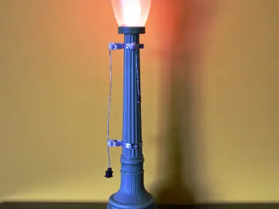 Street Light Bttf Did3D 1-8 Scale 3D Print 3D print model