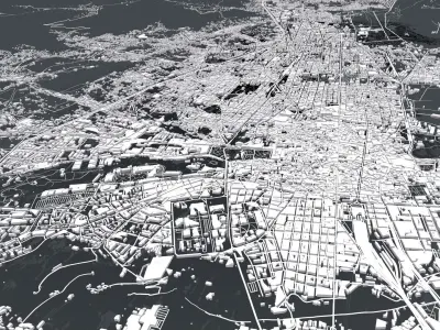 Cityscape  Palermo Italy  3D model