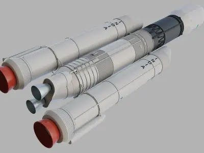 ISRO GSLV MK3  3D print model