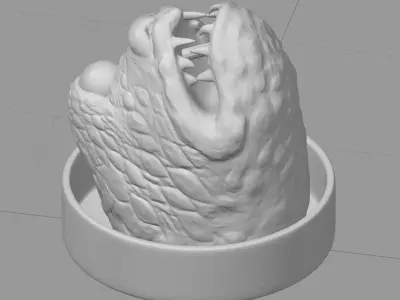 Sixth Scale Jabba The Hutt Throne Gargoyle - High Quality 3D print model