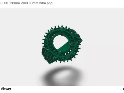 Men Ring With Round Cut Center Stone 3D print model