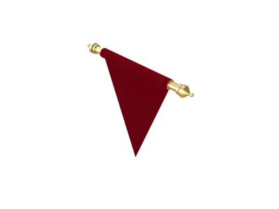 Pennant V2 001 Low-poly 3D model