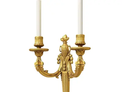 Mathieu Lustrerie Louis XVI Applique with 2 lights 3D model