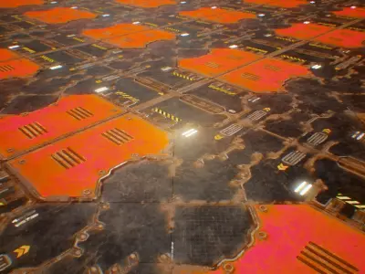 PBR Sci-Fi Spaceship Texture 66 Low-poly 3D model