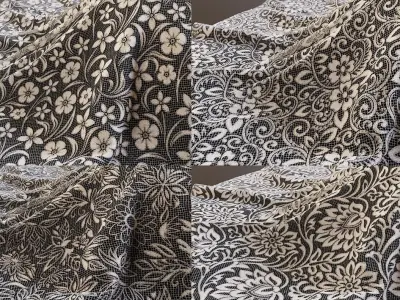 35 Lace Fabric Material -SBSAR Texture