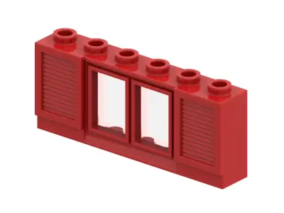 TwindBricks3D - 36 Piece Window Part Collection - Part 2 3D print model