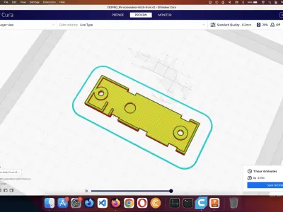 Universal RV Camper Screen Door Handle Latch E285 E287 Free 3D print model
