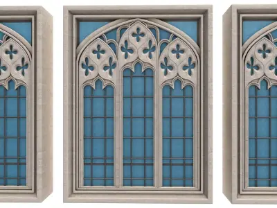 Gothic Window  3D model