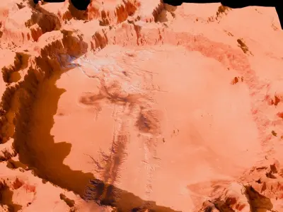 Landscape Crater 3D model 3D model