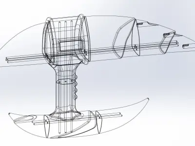 Predator Speargun Replica Printable Assembly 3D print model