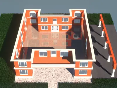 House orange 3D model