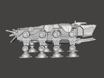 AT-OT STAR WARS TRANSPORT FIGURE MODEL 3D PRINTABLE GAMES 3D print model