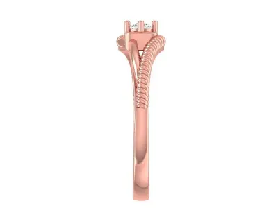 Solitaire Wedding Engagement Women Band Ring 3D print model buy