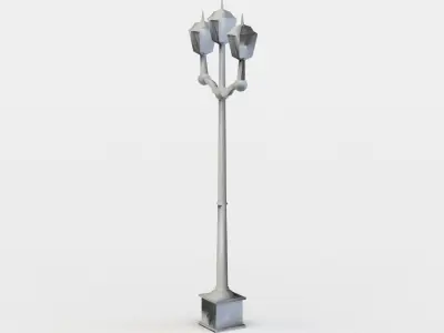 Street light Low-poly 3D model 41