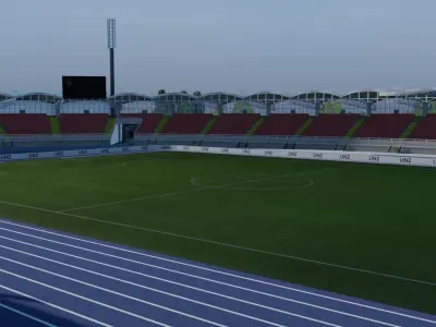Linzer Stadion Linz Austria Low-poly 3D model