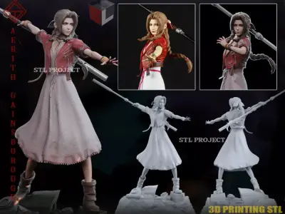 Aerith Gainsborough 3D print model