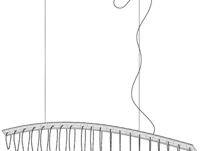 Whale MM Lampadari Low-poly 3D model