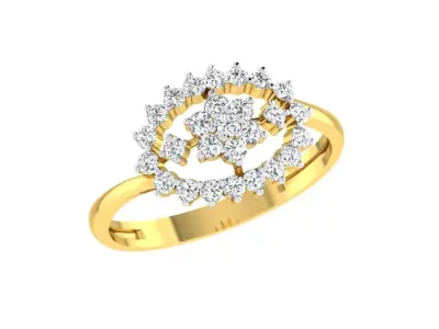Women Ring  Render 3dm STL OBJ FBX Details 3D print model 431