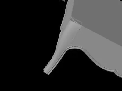 cnc carving bed 3D model
