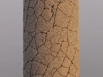 Cracked Asphalt PBR Texture Texture