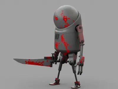 TOON KILLER rigged 3D model