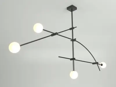 Tempo 6 Pendant Lamp 3D model