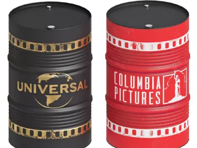 Fuel barrel film studio 3D model