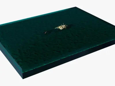  Sunken Vessel Underwater Hull 