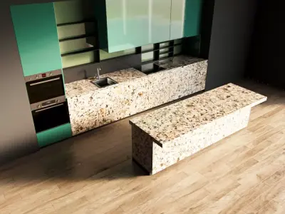 48-Kitchen12 glossy 4 3D model
